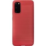 Bmax Carbon Soft Case Hoesje Voor Samsung Galaxy S20 - Red/ - Rood