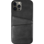 Bmax Pu Leather Card Slots Hard Case Hoesje Voor Iphone 12 Pro Max - Black/ - Zwart