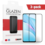 2-pack Bmax Xiaomi Mi 10t Screenprotector - Glass - Full Cover 2.5d - Black