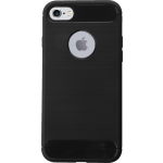 Bmax Carbon Soft Case Hoesje Voor Iphone 7/8 - Black/ - Zwart