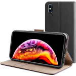 Bmax Leren Flip Case Hoesje Voor Iphone Xs Max - - Zwart