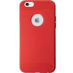 Bmax Carbon Soft Case Hoesje Voor Iphone 6/6s - Red/ - Rood