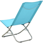 Vidaxl Strandstoelen 2 St Inklapbaar Stof - Turquesa