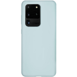 Bmax Liquid Silicone Case Hoesje Voor Samsung Galaxy S20 Ultra - Ice Blue/ - Turquoise