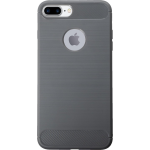 Bmax Carbon Soft Case Hoesje Voor Iphone 7 Plus - Grey/ - Grijs