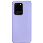 Bmax Liquid Silicone Case Hoesje Voor Samsung Galaxy S20 Ultra - Mist Blue/licht - Paars