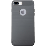 Bmax Carbon Soft Case Hoesje Voor Iphone 8 Plus - Grey/ - Grijs