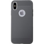 Bmax Carbon Soft Case Hoesje Voor Iphone X/xs - Grey/ - Grijs