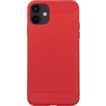 Bmax Carbon Soft Case Hoesje Voor Iphone 12 Mini - Red/ - Rood