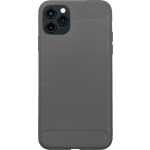 Bmax Carbon Soft Case Hoesje Voor Iphone 12 Pro Max - Grey/ - Grijs