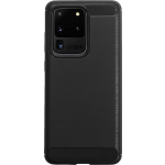 Bmax Carbon Soft Case Hoesje Voor Samsung Galaxy S20 Ultra - Black/ - Zwart