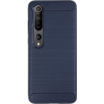 Bmax Carbon Soft Case Hoesje Voor Xiaomi Mi 10 Pro - Blue/ - Blauw