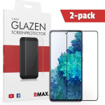 2-pack Bmax Samsung S20 Fe Screenprotector - Glass - Full Cover 2.5d - Black