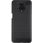 Bmax Carbon Soft Case Hoesje Voor Xiaomi Redmi Note 9 Pro- Black/ - Zwart