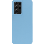 Bmax Liquid Silicone Case Hoesje Voor Samsung Galaxy S21 Ultra - Denim Blue / Denim - Blauw