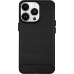 Bmax Carbon Soft Case Hoesje Voor Iphone 13 Pro Max - Black/ - Zwart