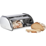 Rvs Broodtrommel 35,5 X 23 X 14,5 Cm - Keuken Accessoires - Brood Bewaren/vershouden - Broodtrommels - Silver