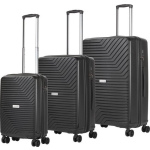 Carry On Carryon Transport Kofferset -Trolleyset Met Okoban - Ykk - Usb - - Zwart