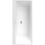 Villeroy & Boch Collaro kunststof inbouw bad acryl rechthoekig 160x75x47cm z. poten, mat zwart/mat wit