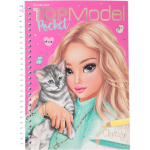 TOPModel kleurboek Pocket meisjes 13 x 17,5 cm roze 2 delig