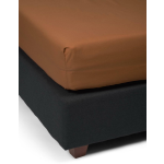 Essenza Premium Percale Leather Brown Hoeslaken - Bruin