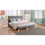 Box Lugo Vlak Met Bridge Matras - 140 x 210 cm - antraciet