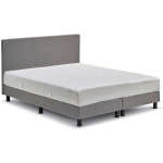 Boxspring Cisano Vlak Met Easy Pocket Matras - 140 x 200 cm - lichtgrijs