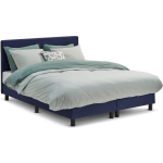 Boxspring Cisano Vlak Met Easy Pocket Matras - 140 x 200 cm - Blauw