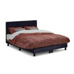 Boxspring Invito Vlak Met Bridge Matras - 120 x 210 cm - Blauw