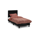 Boxspring Invito Vlak Met Bridge Matras - 90 x 200 cm - Zwart