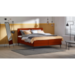 Boxspring Viggo Vlak Met Gestoffeerd Matras - 160 x 210 cm - adore koper