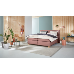 Element Boxspring Kiem Vlak Met Gestoffeerd Matras - 140 x 200 cm - lila