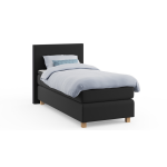 Element Boxspring Kiem Vlak Met Gestoffeerd Matras - 90 x 210 cm - Zwart