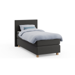 Element Boxspring Kiem Vlak Met Gestoffeerd Matras - 90 x 210 cm - antraciet