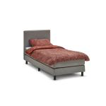 Boxspring Invito Vlak Met Gestoffeerd Matras - 90 x 210 cm - lichtgrijs