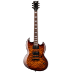 VIPER-256 Dark Brown Sunburst elektrische gitaar