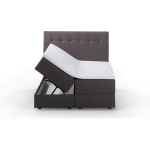 Beter Bed Opbergboxspring Ted Met Topper Premier Foam - 180 x 200 cm - Grijs