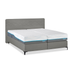 M line Boxspring Supreme Curves Vlak Met Slow Motion 2 Matras - 200 x 200 cm - Grijs