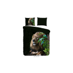 Pure Dekbedovertrek Lion - 200 x 200/220 cm - groen - Negro