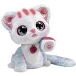 Vtech knuffelkat Ruby Glittertattoo 22 cm pluche/wit 3 delig - Blauw