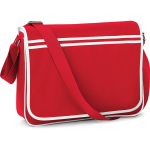 Retro Schoudertas/aktetas/wit 40 Cm Voor Dames/heren - Schooltassen/laptop Tassen Met Schouderband - Rood