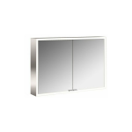Emco Asis prime spiegelkast 100 cm met 2 deuren en LED-verlichting, aluminium