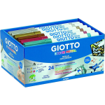 Giotto Decor Metal Viltstiften, Schoolpack Met 24 Stuks In Geassorteerde Kleuren