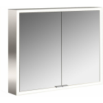 Emco Asis Prime spiegelkast met LED-verlichting (traploos dimbaar) en 2 deuren 80x70 cm, spiegel