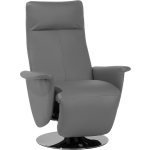 Beliani Prime Fauteuil Kunstleer 82 X 82 Cm - Gris