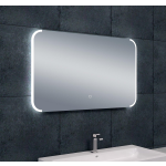 Wiesbaden Bracket spiegel met LED-verlichting met spiegelverwarming 100x60 cm