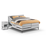 Boxspring Viggo Verstelbaar Met Gestoffeerd Matras - 160 x 210 cm - oakland grijs