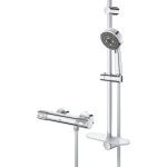 Grohe Precision Feel thermostatische douchemengkraan met glijstangset Chroom 34791000