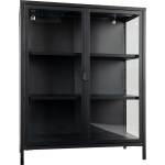 House Nordic Modernee ''Brisbane'' Display Cabinet - L40xB80xH101,5 cm - Zwart