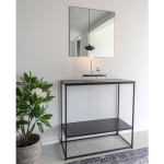 House Nordic Moderne gouden ''Jersey'' spiegel - L60xB60xH1 cm - Silver